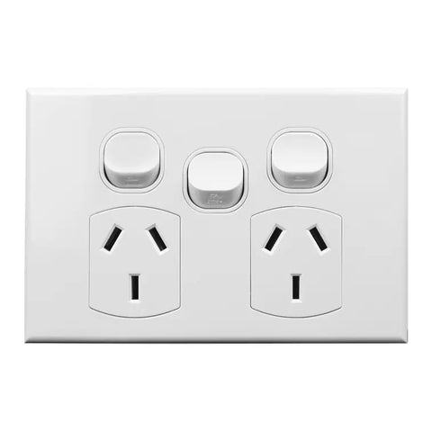 Double Power Point with Extra Switch - POD10X-L