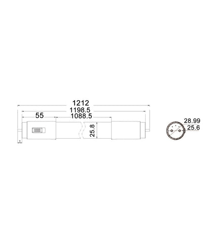GLOBE LED T8 TUBE TRI 18W 4FT - PT8TRI1