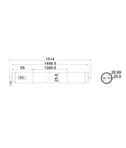 GLOBE LED T8 TUBE TRI 18W 4FT - PT8TRI1