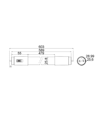 GLOBE LED T8 TUBE TRI 18W 4FT - PT8TRI1