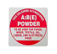 ABE Extinguisher I.D Sign - IDABE