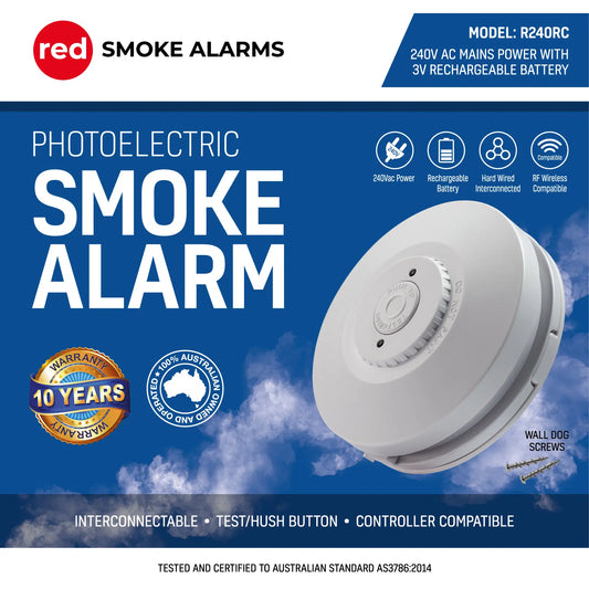 Smoke Alarm 240v with recharge - R240RC - ARCK Electrical Wholesale Supplies