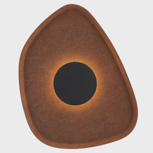 RAXA FELT WALL LIGHT 5wLED  Mocha BROWN/ BLACK - RAXA WB-BRWBK - ARCK Electrical Wholesale Supplies