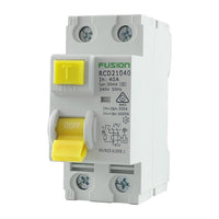 RCD 2 Pole 500V ac. 40amp 30ma 10kA - RCD21040