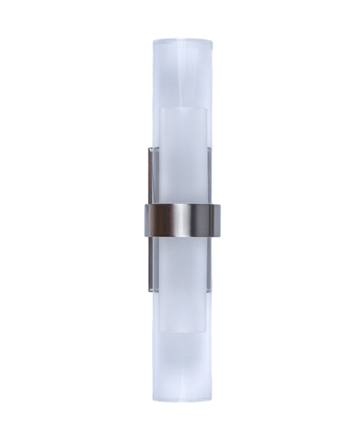 WALL Int City S/M Up/Dn 2x1W TUBULAR S/C 3K CLR and FR 230 Lm - ROMEG2