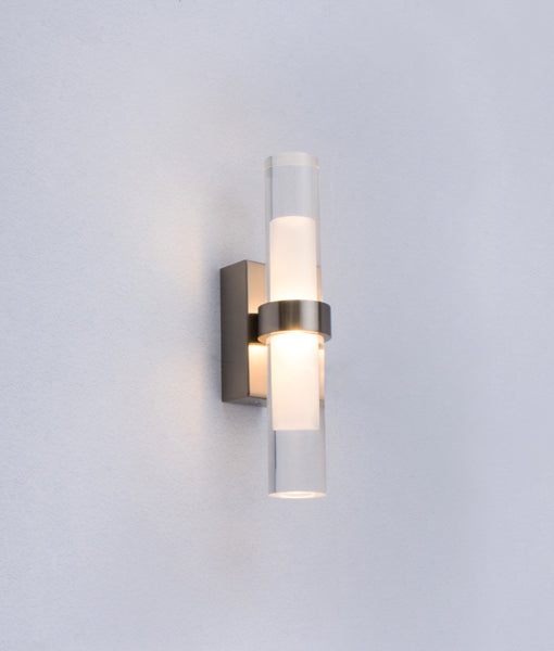 WALL Int City S/M Up/Dn 2x1W TUBULAR S/C 3K CLR and FR 230 Lm - ROMEG2