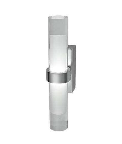 WALL Int City S/M Up/Dn 2x1W TUBULAR S/C 3K CLR and FR 230 Lm - ROMEG2
