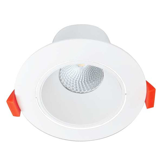 Martec Rex 9w Tricolour Recessed LED Gimbal Downlight 90mm Matt White - TLRG3459WD - ARCK Electrical Wholesale Supplies