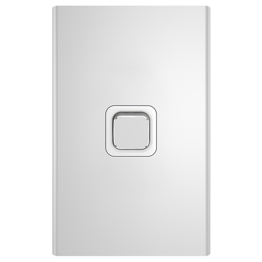 Clipsal Iconic Essence Styl 1 Gang Switch Skin Silver - S3041C-SV - ARCK Electrical Wholesale Supplies
