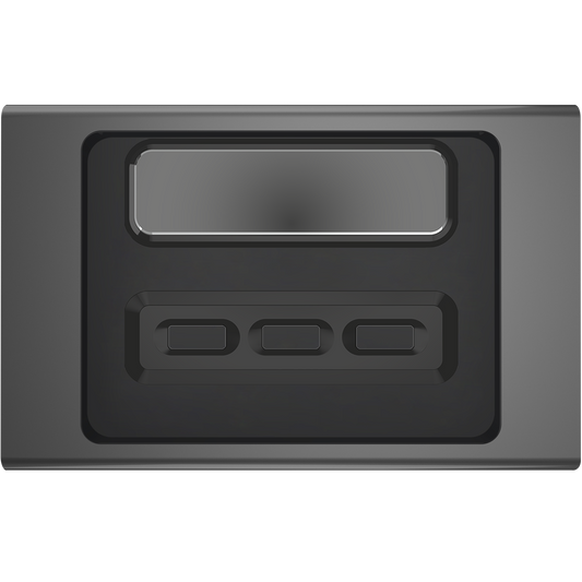 Clipsal Iconic Essence Styl 3 Gang Horizontal USB Shelf Skin Silver Shadow - S3043USBC-SH - ARCK Electrical Wholesale Supplies