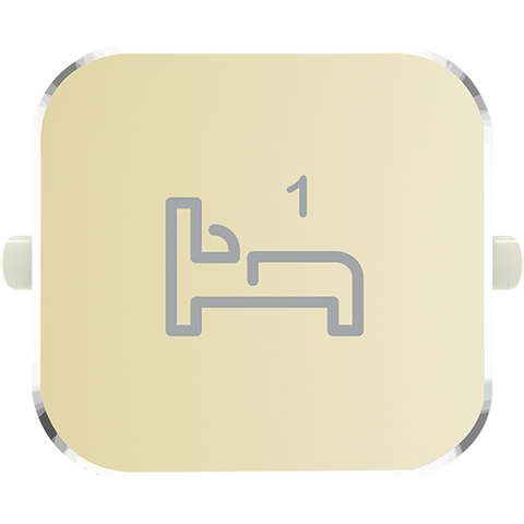 Clipsal Iconic Essence Styl Dolly Rocker Bed 1 Crowne - S40BD1R-CE - ARCK Electrical Wholesale Supplies