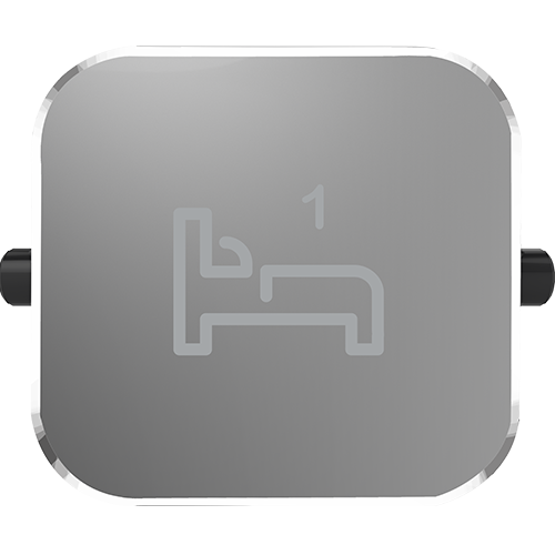Clipsal Iconic Essence Styl Dolly Rocker Bed 1 Silver Shadow - S40BD1R-SH - ARCK Electrical Wholesale Supplies