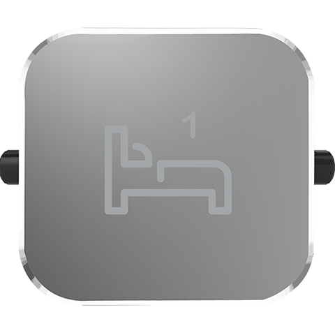 Clipsal Iconic Essence Styl Dolly Rocker Bed 1 Silver Shadow - S40BD1R-SH - ARCK Electrical Wholesale Supplies