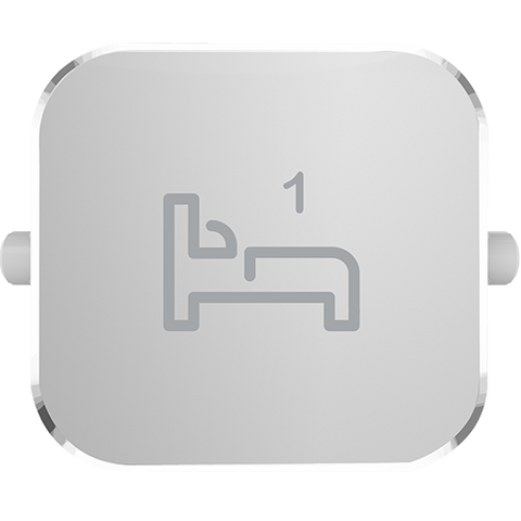 Clipsal Iconic Essence Styl Dolly Rocker Bed 1 Silver - S40BD1R-SV - ARCK Electrical Wholesale Supplies