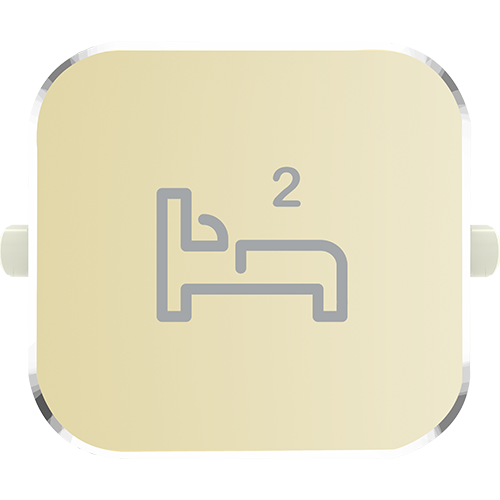 Clipsal Iconic Essence Styl Dolly Rocker Bed 2 Crowne - S40BD2R-CE - ARCK Electrical Wholesale Supplies
