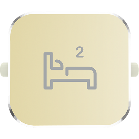 Clipsal Iconic Essence Styl Dolly Rocker Bed 2 Crowne - S40BD2R-CE - ARCK Electrical Wholesale Supplies