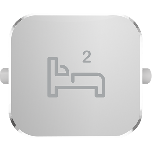Clipsal Iconic Essence Styl Dolly Rocker Bed 2 Silver - S40BD2R-SV - ARCK Electrical Wholesale Supplies