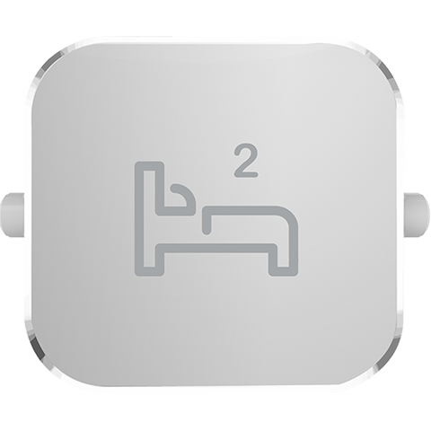 Clipsal Iconic Essence Styl Dolly Rocker Bed 2 Silver - S40BD2R-SV - ARCK Electrical Wholesale Supplies