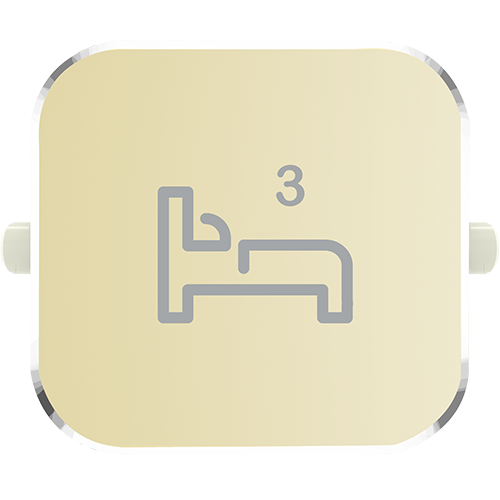 Clipsal Iconic Essence Styl Dolly Rocker Bed 3 Crowne - S40BD3R-CE - ARCK Electrical Wholesale Supplies