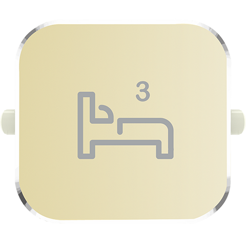 Clipsal Iconic Essence Styl Dolly Rocker Bed 3 Crowne - S40BD3R-CE - ARCK Electrical Wholesale Supplies