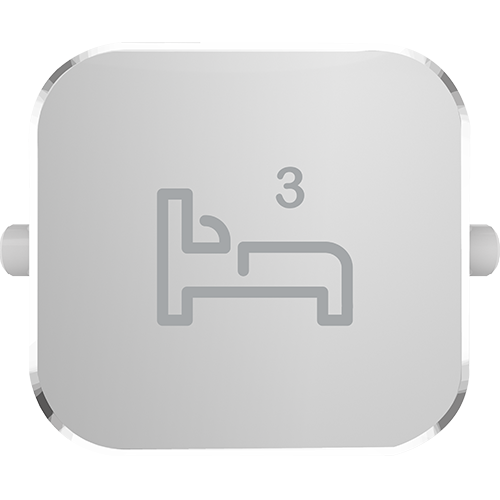 Clipsal Iconic Essence Styl Dolly Rocker Bed 3 Silver - S40BD3R-SV - ARCK Electrical Wholesale Supplies