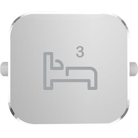 Clipsal Iconic Essence Styl Dolly Rocker Bed 3 Silver - S40BD3R-SV - ARCK Electrical Wholesale Supplies