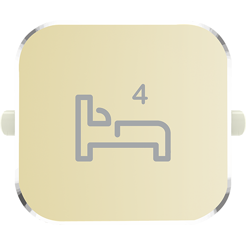 Clipsal Iconic Essence Styl Dolly Rocker Bed 4 Crowne - S40BD4R-CE - ARCK Electrical Wholesale Supplies