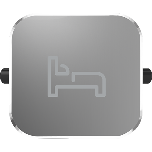 Clipsal Iconic Essence Styl Dolly Rocker Bed Silver Shadow - S40BDR-SH - ARCK Electrical Wholesale Supplies