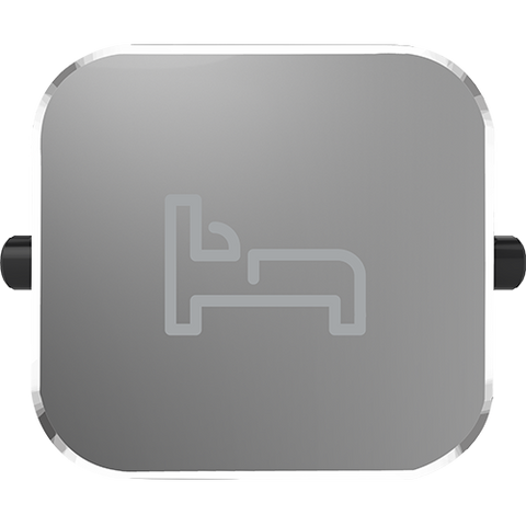 Clipsal Iconic Essence Styl Dolly Rocker Bed Silver Shadow - S40BDR-SH - ARCK Electrical Wholesale Supplies
