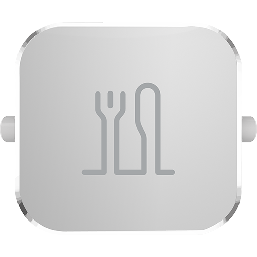 Clipsal Iconic Essence Styl Dolly Rocker Dining Silver - S40RD-SV - ARCK Electrical Wholesale Supplies