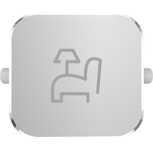 Clipsal Iconic Essence Styl Dolly Rocker Lounge Silver - S40RLO-SV - ARCK Electrical Wholesale Supplies
