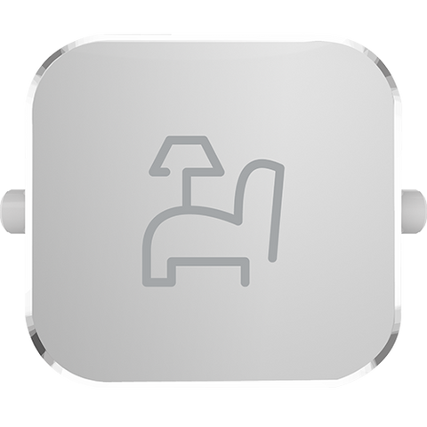 Clipsal Iconic Essence Styl Dolly Rocker Lounge Silver - S40RLO-SV - ARCK Electrical Wholesale Supplies
