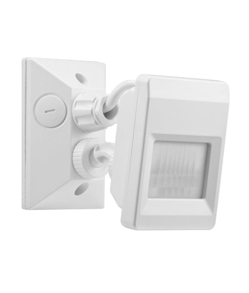 Adjustable 3 Wire Infrared Motion Sensor Black w/manual override 120D - SENS008