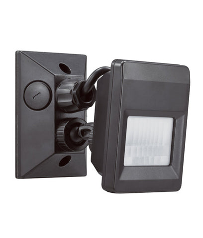 Adjustable 3 Wire Infrared Motion Sensor Black w/manual override 120D - SENS008