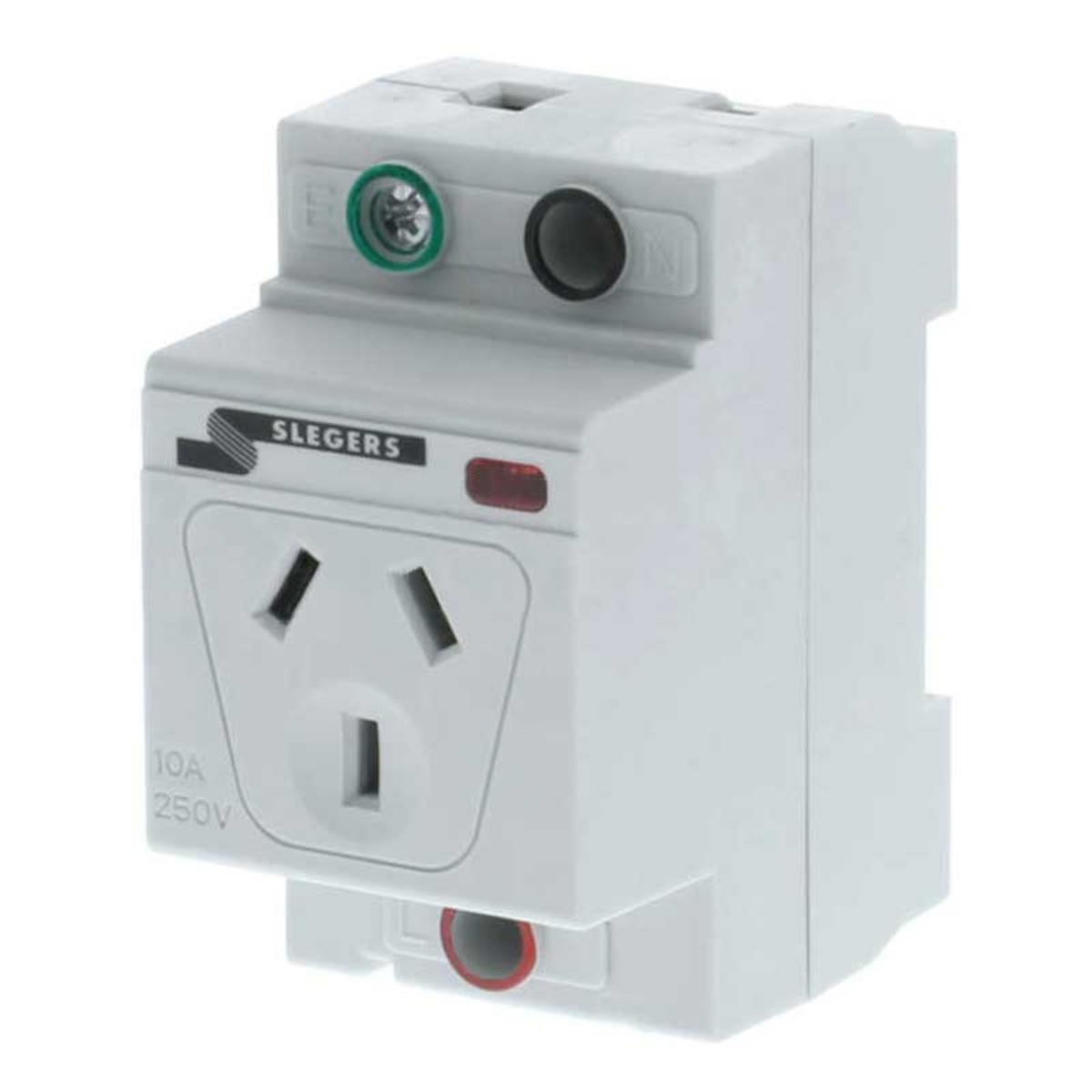 Din Rail GPO 10A 3 pin - SGPODIN10A