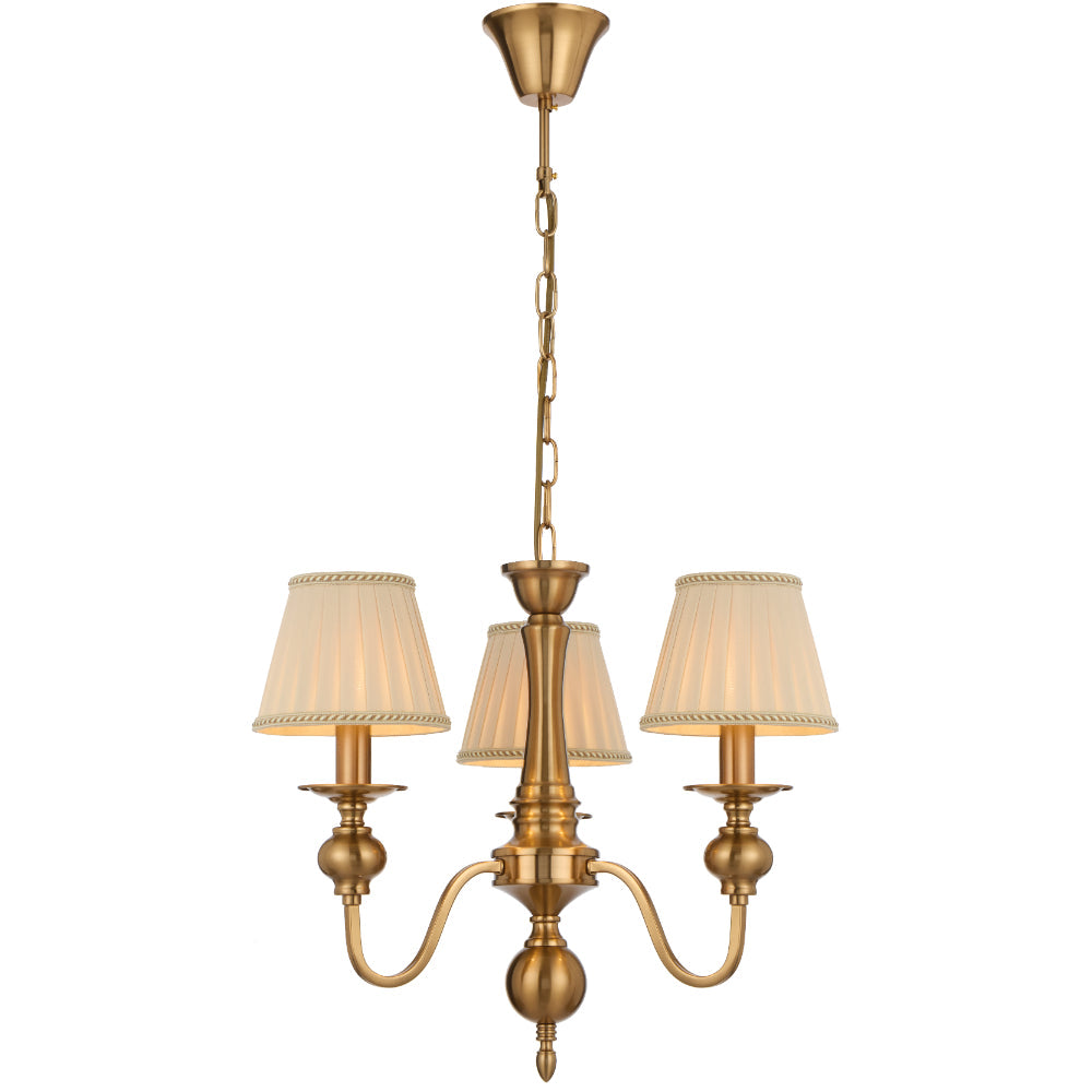 SIEDEL 3 LIGHT PENDANT W/SHADE - PE03SH-CP