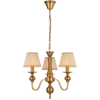 SIEDEL 3 LIGHT PENDANT W/SHADE - PE03SH-CP