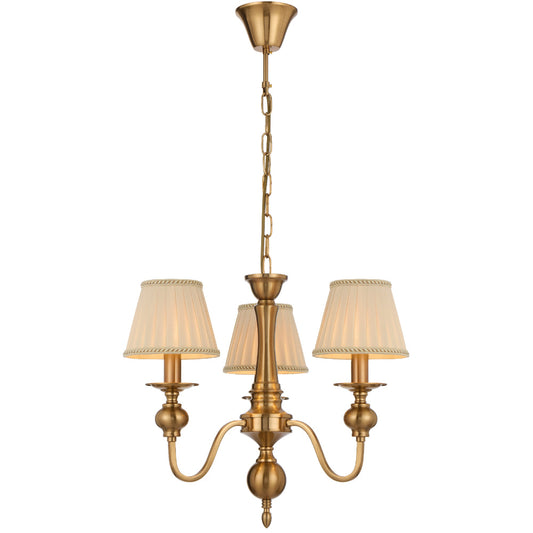 SIEDEL 3 LIGHT PENDANT W/SHADE - PE03SH-CP