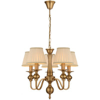 SIEDEL 5 LIGHT PENDANT W/SHADE - PE05SH-CP
