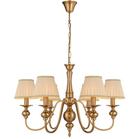 SIEDEL 6 LIGHT PENDANT W/SHADE - PE06SH-CP