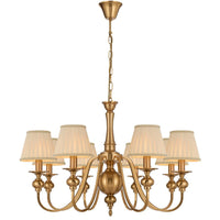 SIEDEL 8 LIGHT PENDANT W/SHADE - PE08SH-CP