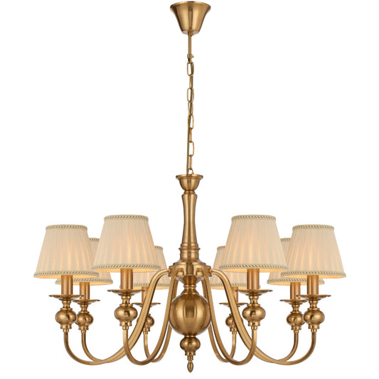 SIEDEL 8 LIGHT PENDANT W/SHADE - PE08SH-CP