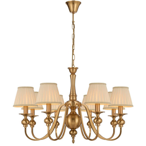 SIEDEL 8 LIGHT PENDANT W/SHADE - PE08SH-CP