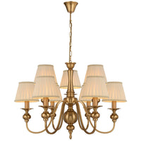 SIEDEL 9 LIGHT PENDANT W/SHADE - PE09SH-CP