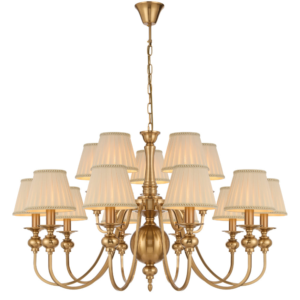SIEDEL 15 LIGHT PENDANT W/SHADE - PE15SH-CP