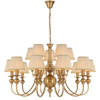 SIEDEL 15 LIGHT PENDANT W/SHADE - PE15SH-CP