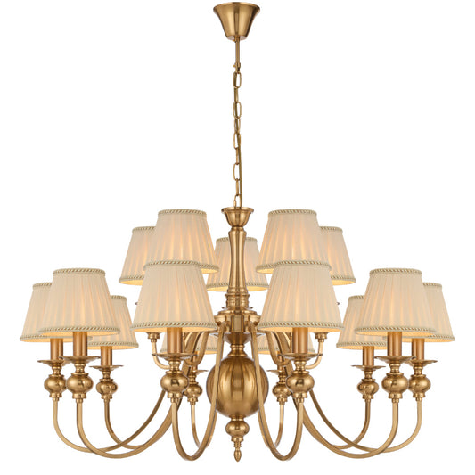 SIEDEL 15 LIGHT PENDANT W/SHADE - PE15SH-CP