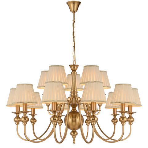 SIEDEL 15 LIGHT PENDANT W/SHADE - PE15SH-CP