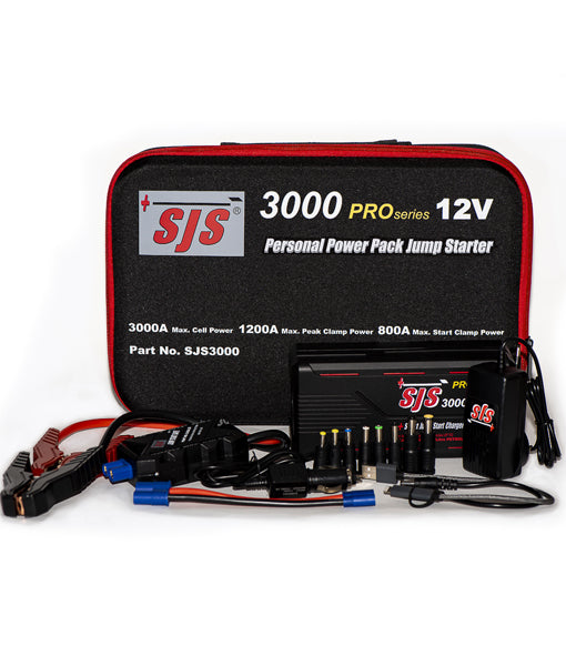 AUTO BATT CHARGER KIT 12V 1200Amp Upto 7000cc D 10000cc P - SJS3000
