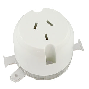 Plug Base Small 55mm 10A - SMS1M - ARCK Electrical Wholesale Supplies